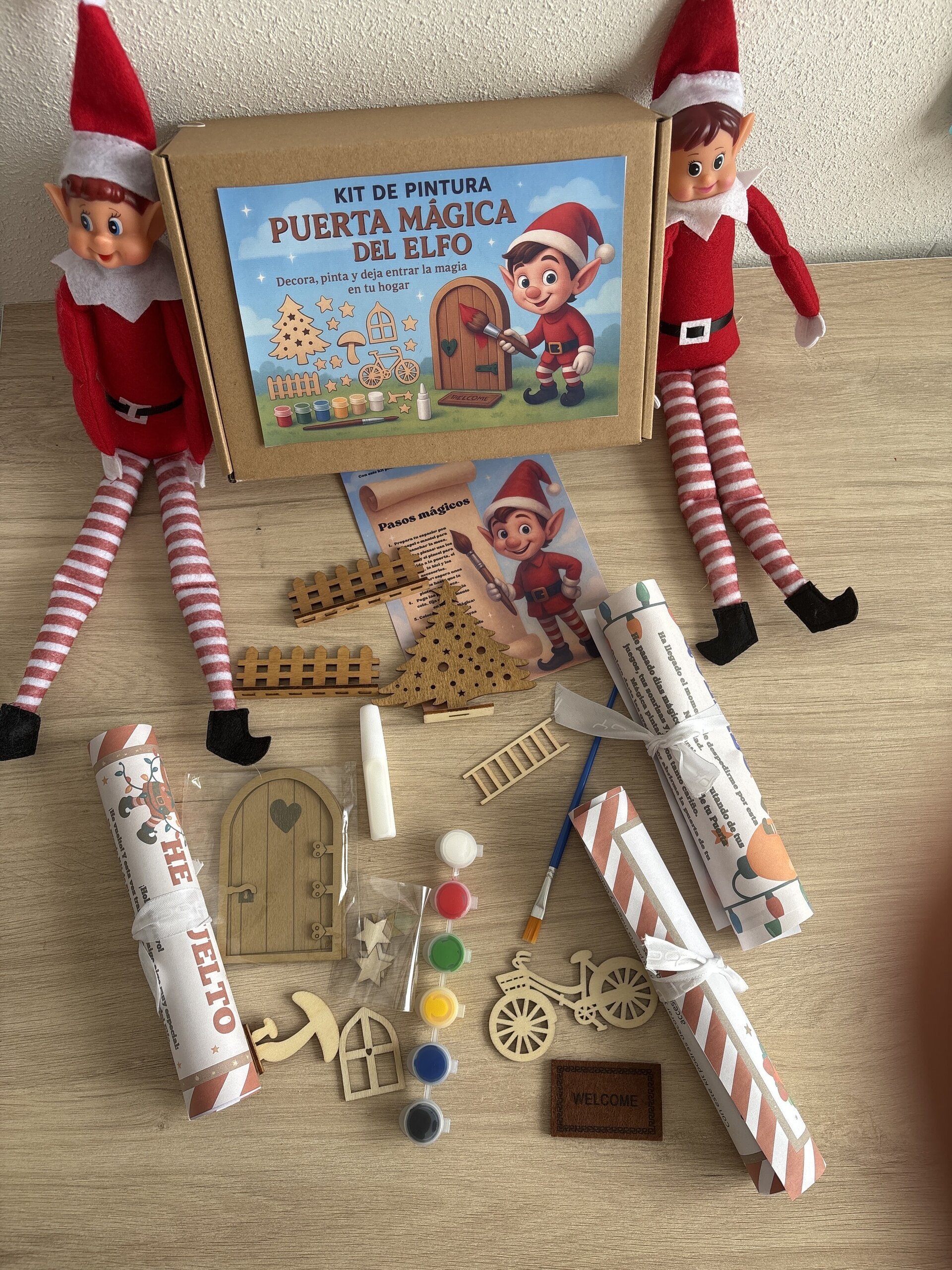 Kit pintura puerta elfo más pareja de elfos - 1