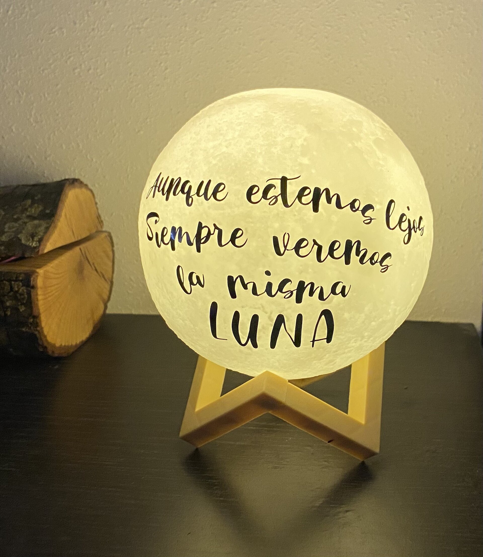Lampara luna personalizada - 1